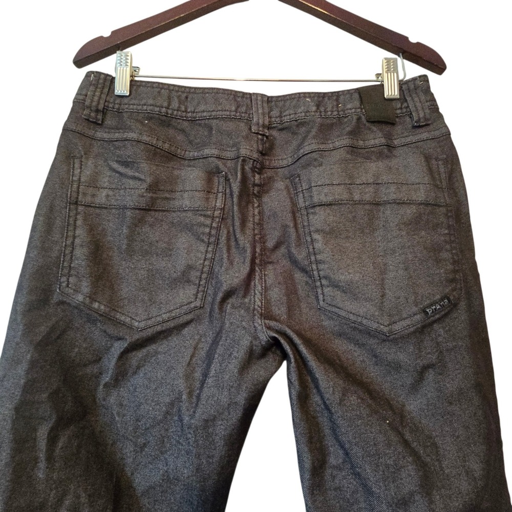 prAna Bridger Jeans Pants Mens 32" x 32" Slim Fit Dark Wash Gray Organic Cotton